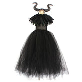 Mädchen Cosplay Kostüm Outfits Halloween Karneval Kinder 4tlg. Kleid